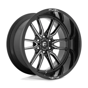 Fuel – D761 CLASH – Black – 22″x12″ -44mm – Summer Wheels – D76122208447